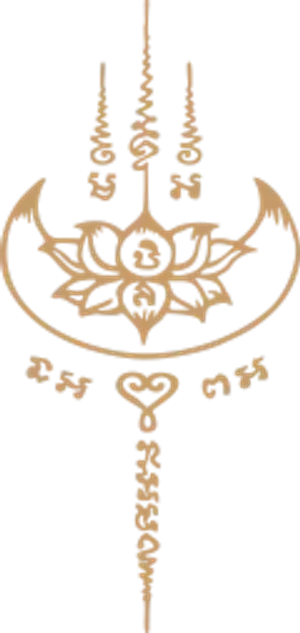 Yant Dok Bua Phrachan by Ajarn Noo Ganpai