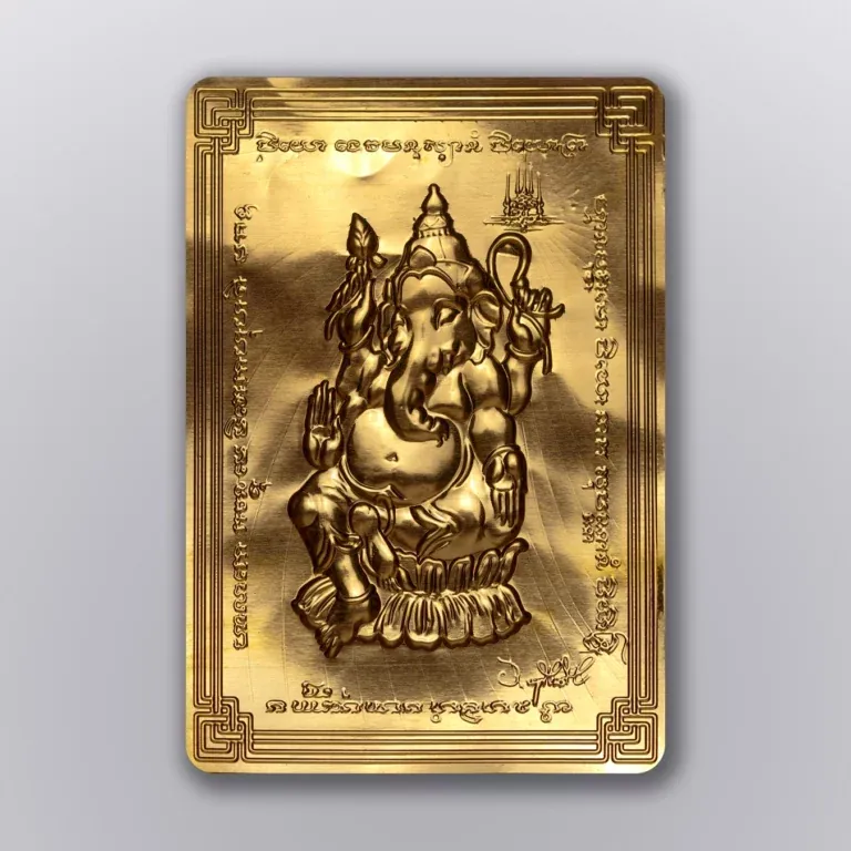 Ganesha Gold Plate - Highness Amulet