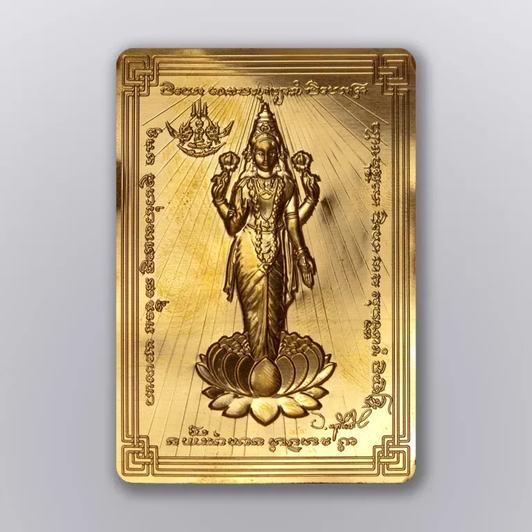 Goddess Lakshmi Gold Plate - Highness Amulet