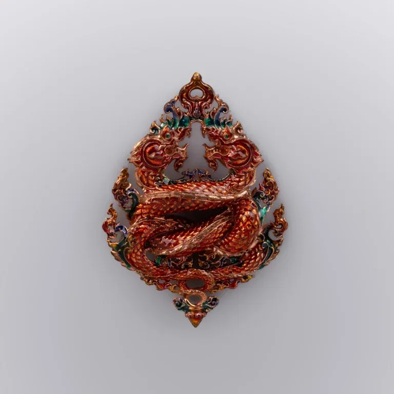 Enameled Copper, Thursday Color - Phaya Naga Coin, Nak Kiao Edition - Highness Amulet
