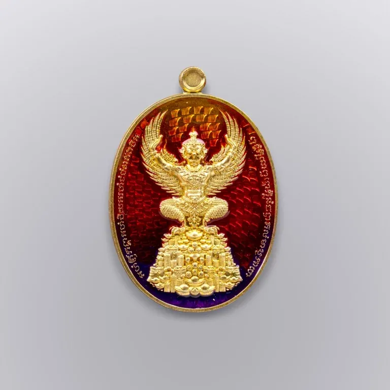 Alms-Bowl Brass with Galaxy Enamel - Phaya Naga Coin, Nak Kiao Edition - Highness Amulet