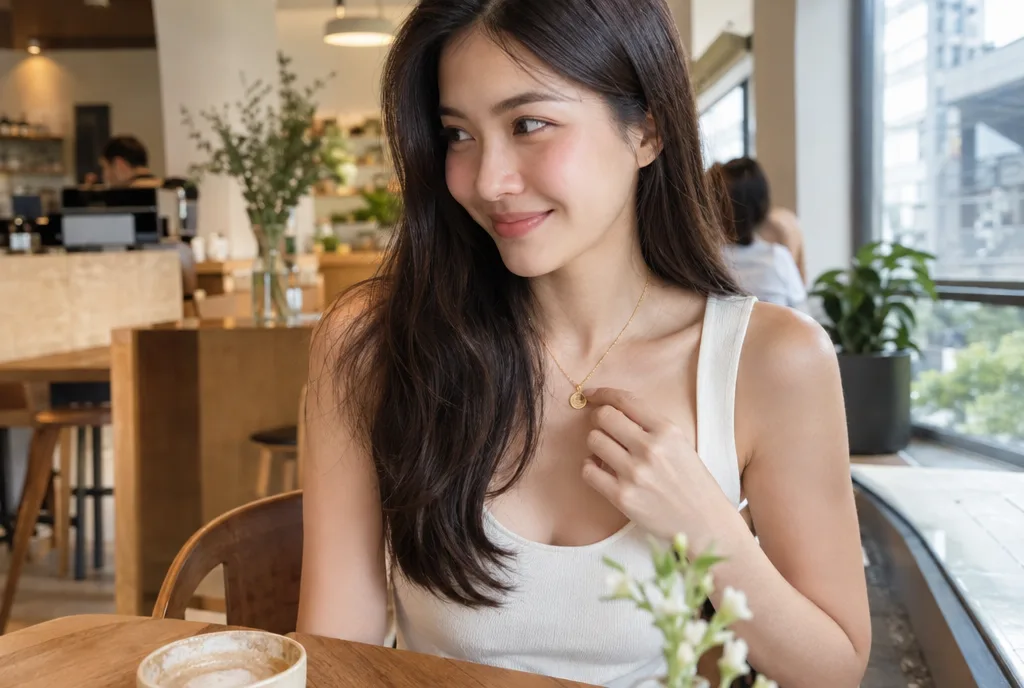 คนรุ่นใหม่ใส่สร้อยคอเครื่องรางแบบมินิมอล สื่อถึงการเสริมดวงของคนปีม้า