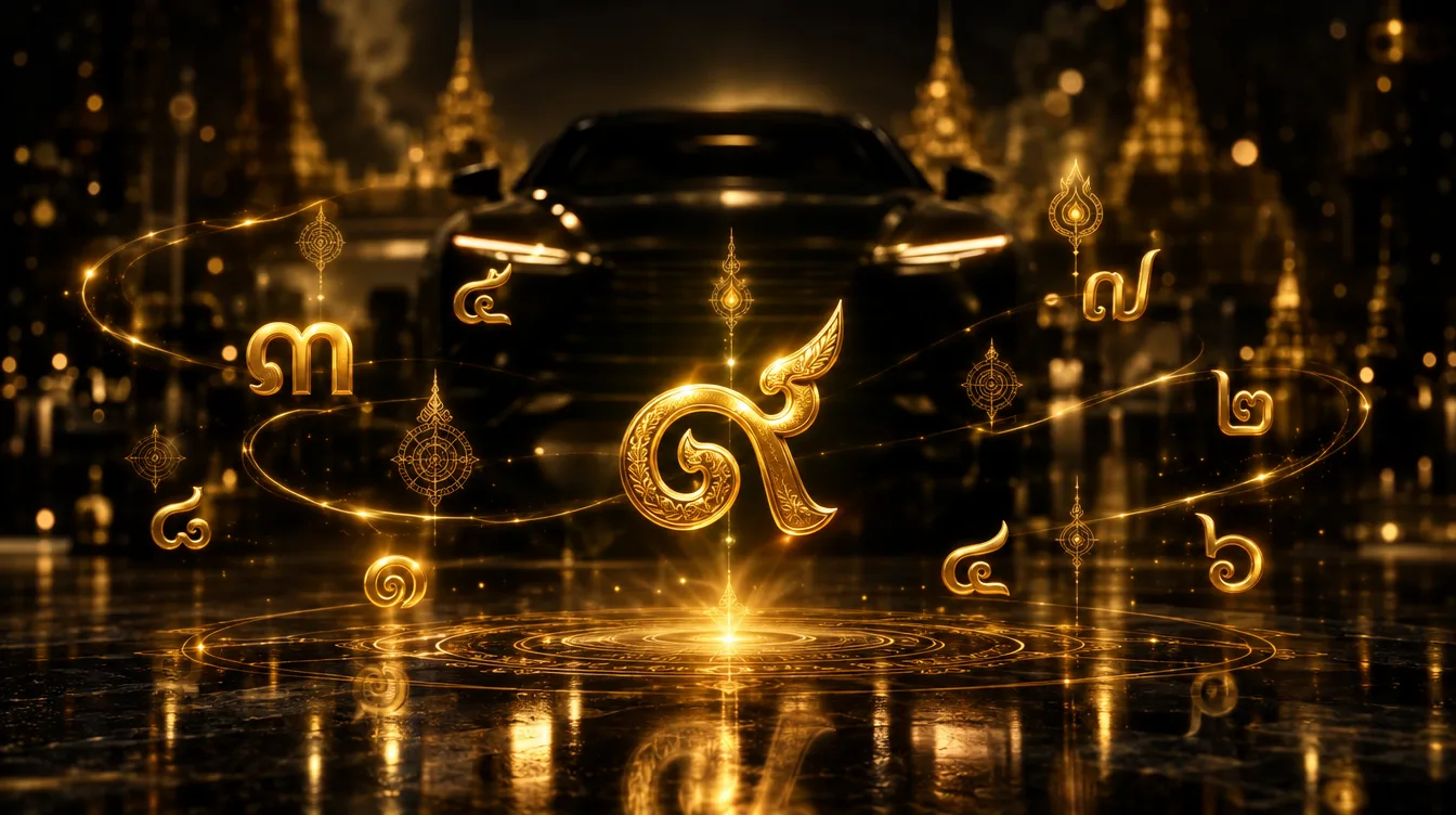 เลขทะเบียนรถมงคล ความเชื่อเลขศาสตร์ไทย โทนทองดำ